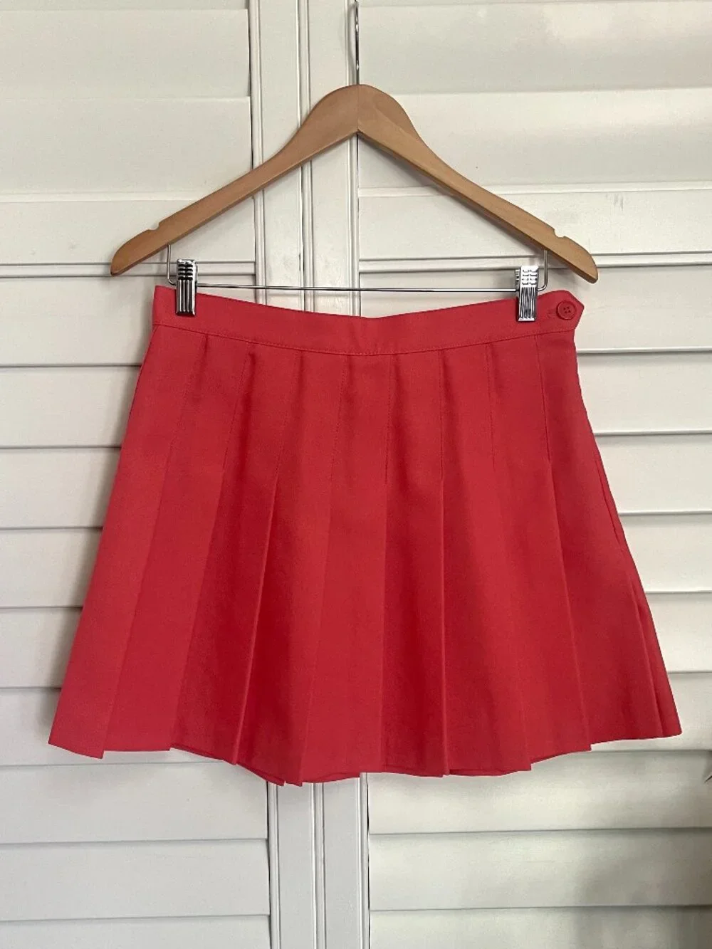 *Vintage* American Apparel Tennis Cheerleader Skirt in Watermelon Size Large - Picture 2 of 10
